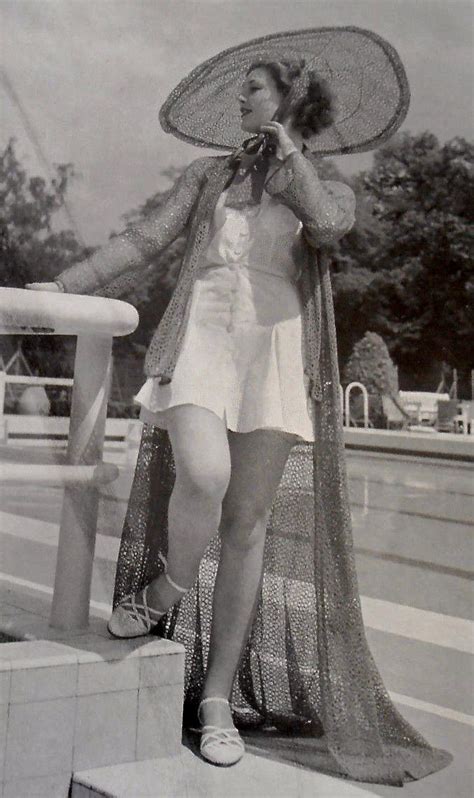 pin by 1930s women s fashion on 1930s beachwear resort fashion vintage swimwear riviera fashion