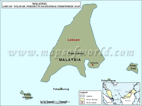 Labuan Map Map Of Labuan State Malaysia