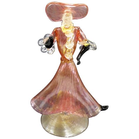 Venetian Murano Glass Flamenco Dancer Figurine 1950 For Sale At 1stdibs