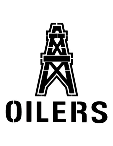 Houston Oilers Custom Stencil Fast Free Shipping Etsy