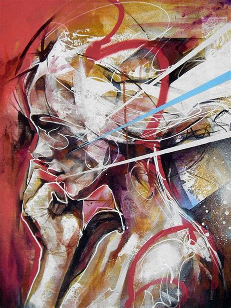Portrait Paintings By Danny Oconnor Aka Doc Abstract Portrait