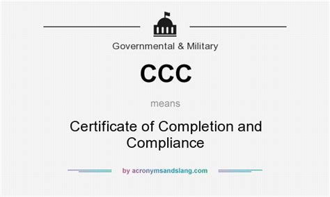 Safe and fit for occupation and this certificate will only be issued after construction complied with the. CCC - Certificate of Completion and Compliance in ...