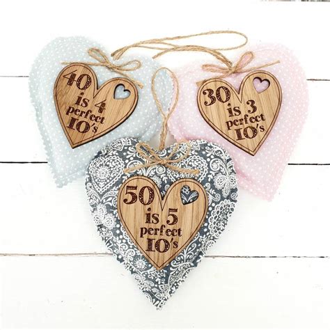 Create customized jewelry that reflects the style she has built through the years, and pair it with a box of gourmet sweets and a fresh birthday bouquet for a little pampering. 50th Birthday Gifts For Her Personalised Heart By Little ...