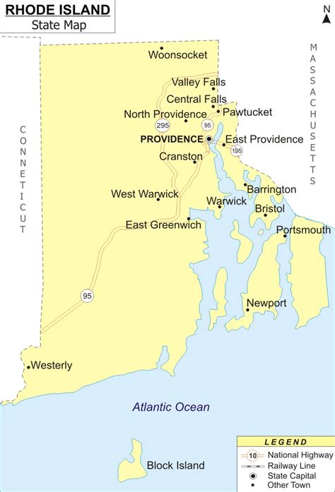 Map Of Rhode Island Towns Maping Resources