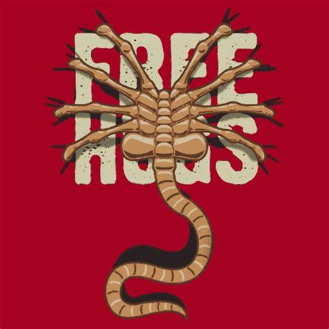 Alien Facehugger Free Hugs T Shirts And Hoodies By Buleste