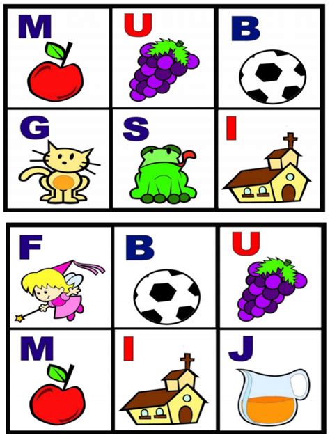 Alfabeto Bingo Cartelas De Bingo Para Trabalhar As Letras Do Alfabeto