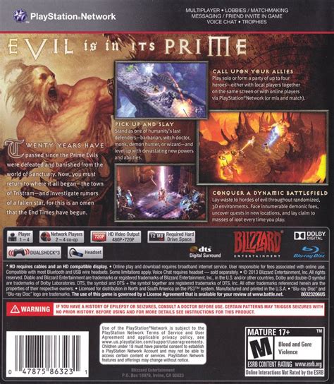 Diablo Iii 2013 Playstation 3 Box Cover Art Mobygames
