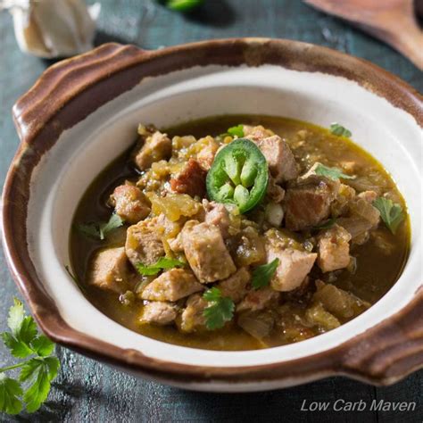 New Mexico Green Chile Pork Stew Chile Verde Low Carb Maven