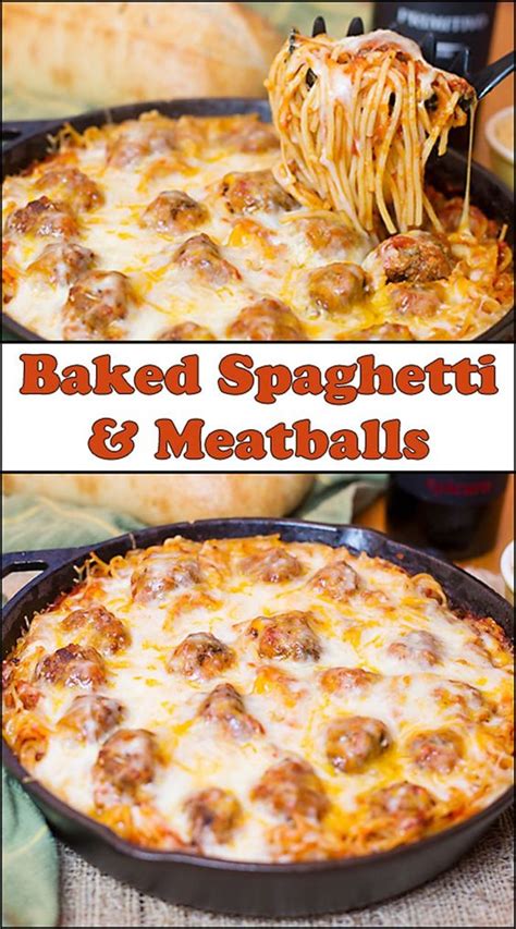Baked Spaghetti & Meatballs - Food Raisonerer