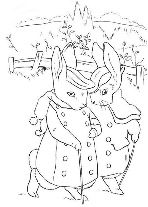 The Tale of Peter Rabbit Coloring Page | Coloring Sky