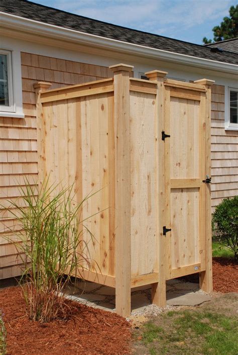 Complete Cedar Flooring Post Caps Outdoor Shower Kits Outdoor Shower Enclosure Outdoor