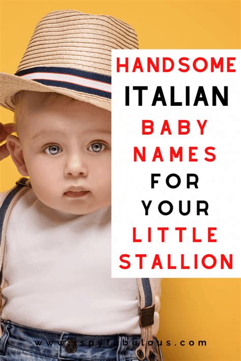 94 Handsome Italian Boy Names For Your Little Stallion