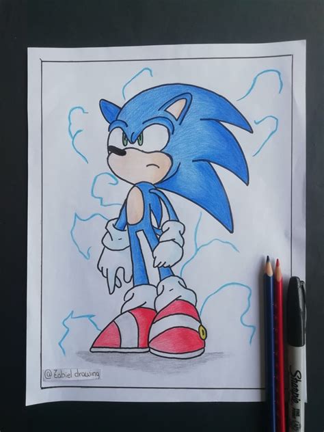 Sonic Dibujo Draw Draw Character Fictional Characters
