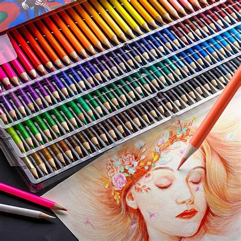 Brutfuner 120160colors Oil Color Pencils Set Sketch Pencil No Toxic