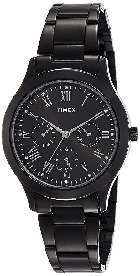 Timex Chronograph Black Dial Womens Watch Tw000q809 Chronograph