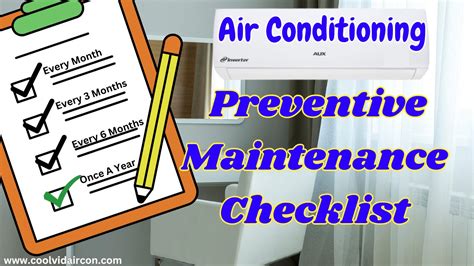 Air Conditioning Preventive Maintenance Checklist Coolvid Aircondition