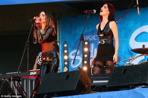 The Veronicas Storm The Stage In Bondage Inspired Latex Outfits Daily