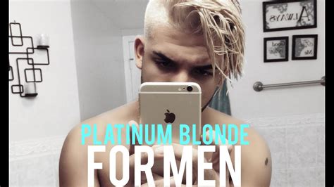 Platinum Blonde Hair For Men Step By Step Tutorial Youtube