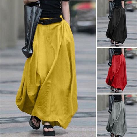 2022 Vintage Summer Skirts Women High Waist Solid Cotton Linen Skirt Saia Female Beach Maxi Long