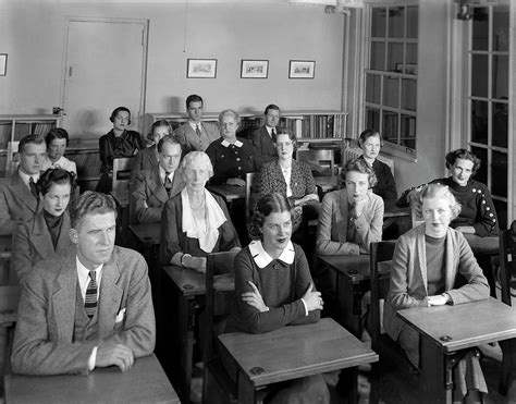 1930s 1940s Classroom Group Of Men Photograph By Vintage Images Fine