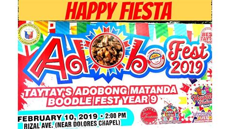 Adobong Matanda Festival Taytay Rizals Version Of Adobo Youtube