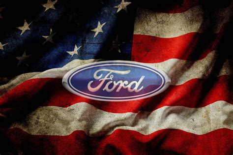 American Flag With Ford Digital Download Image For License Etsy