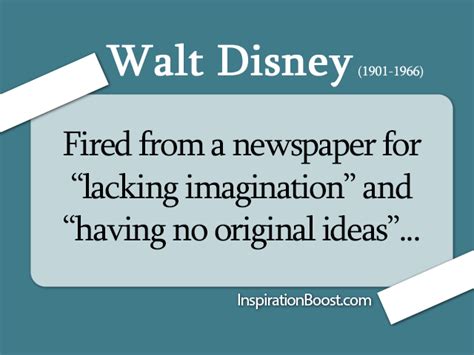 Walt Disney Famous Failure Inspiration Boost