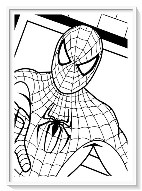 Los más lindos dibujos de SPIDERMAN (Hombre Araña) para colorear y