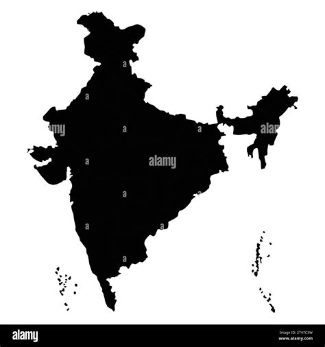 Mapas Indios En Dibujo Vectorial En El Estilo De Silueta Imagen Vector De Stock Alamy