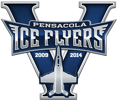 Pensacola Ice Flyers Anniversary Logo Southern Pro Hockey League