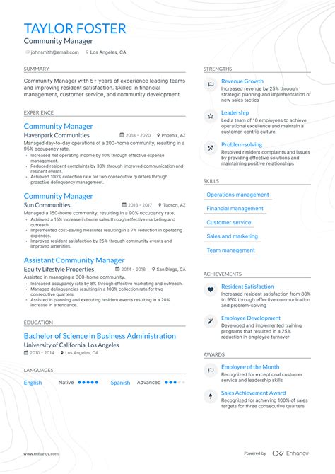 5 Community Manager Resume Examples And Guide For 2024