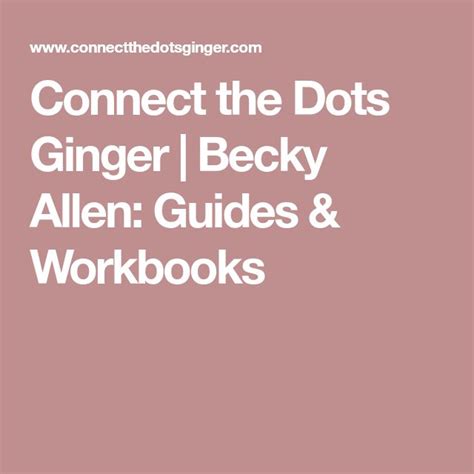Guides Workbooks Workbook Guide Connect The Dots Hot Sex Picture