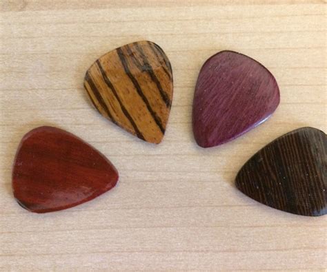 Wooden Guitar Picks 6 Steps With Pictures Instructables