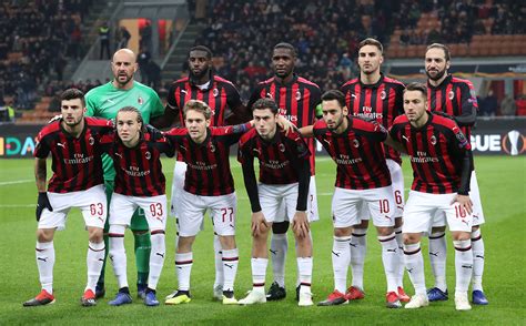 Ac Milan Team Line Up