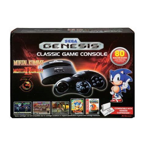 Sega Genesis Classic Game Console Retro System 80 Built In Games Tv
