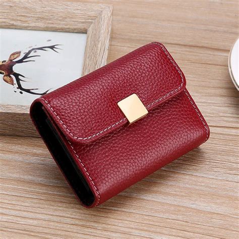 Large Capacity Coin Purse Wallet Women S Genuine Leather Mini Wallets