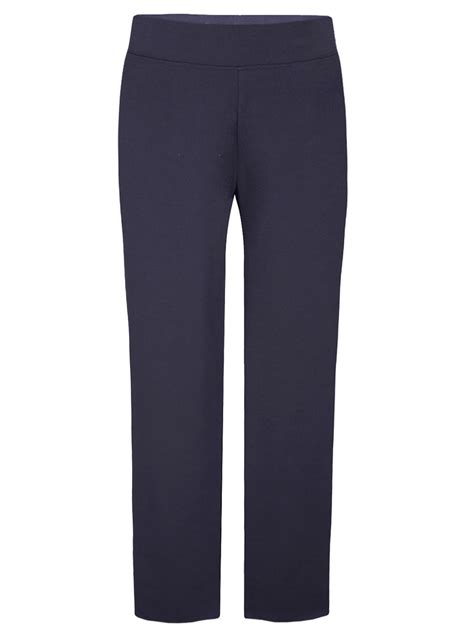 Marks And Spencer Mand5 Navy Stretch Cotton Knit Straight Leg Jogger