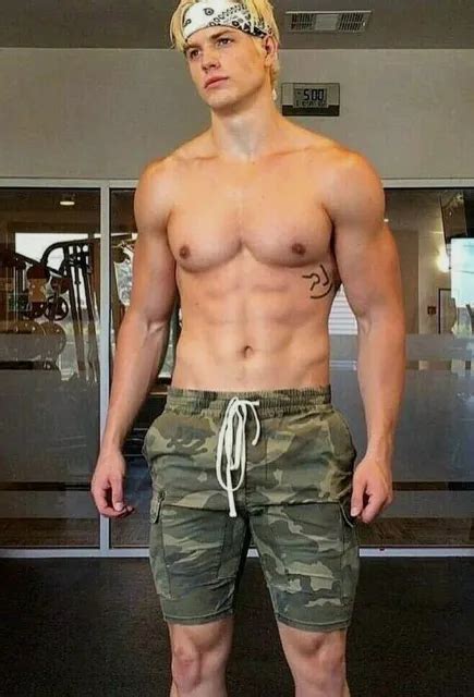 Shirtless Male Muscular Gym Jock Hard Body Physique Beefcake Photo 4x6