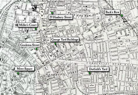 Whitechapel Whitechapel Victorian London Map
