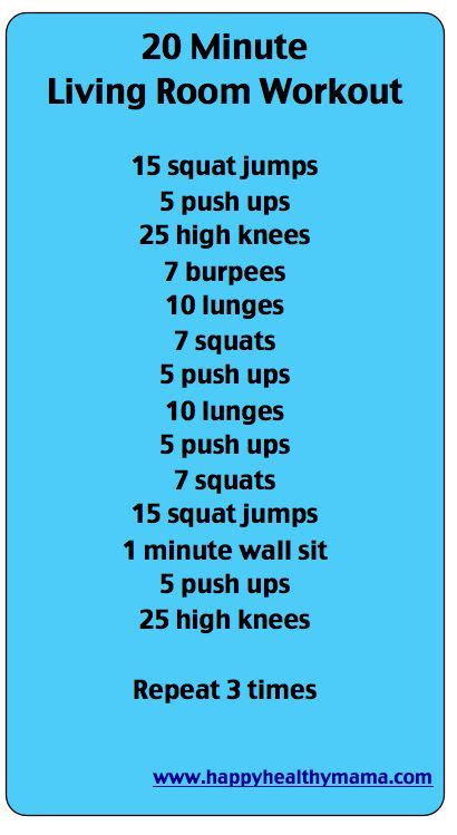 Happy Healthy Mama Living Room Workout Fitness Body At Home Workouts