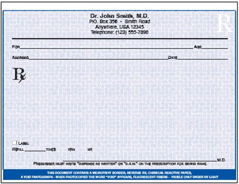 005 Doctor Prescription Pad Template Microsoft Word Free With Regard To