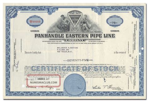 You have to sync with the blockchain to use dogecoin. Panhandle Eastern Pipe Line Company Stock Certificate