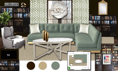 Before And After Moody Online Library Interior Design Decorilla