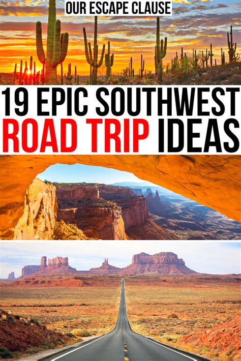 19 Stunning Southwest Road Trip Itinerary Ideas Tips