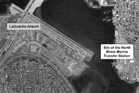 Map Showing The Location Of The Laguardia Airport And The North Shore