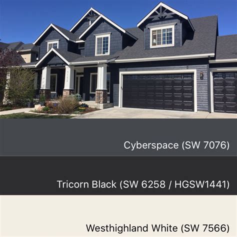 Sherwin Williams Paint Colors Cyberspace 7076 Tricorn Black 6258 Valid