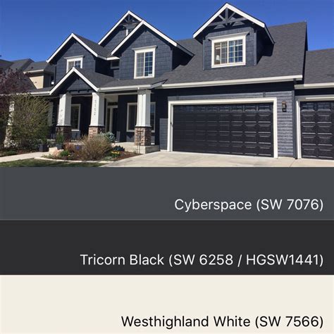 Sherwin Williams Paint Colors Cyberspace 7076 Tricorn Black 6258 Valid