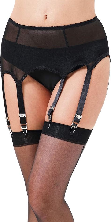Amazon Com Lace Garter Belt Sexy Mesh Suspender With Vintage Strap