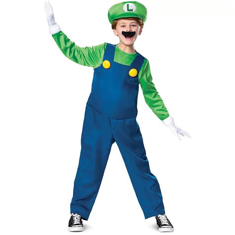 Super Mario Deluxe Luigi Costume For Kids Party City