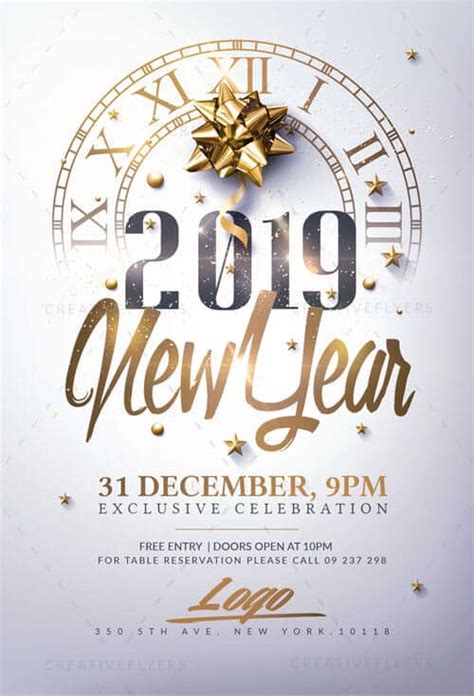 End of year flyer : New Year Invitation Flyer Psd Templates ~ Creative Flyers